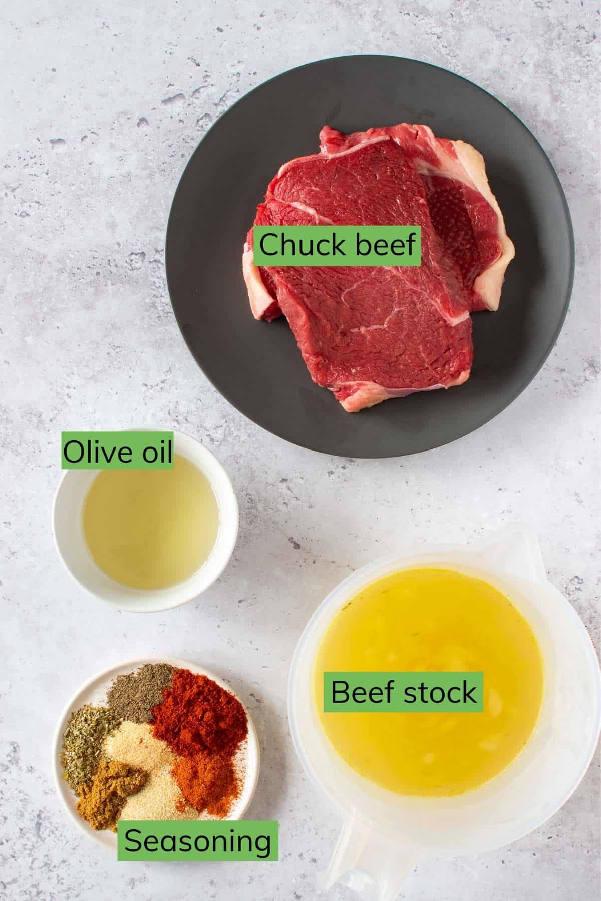 The ingredients needed to make this recipe.