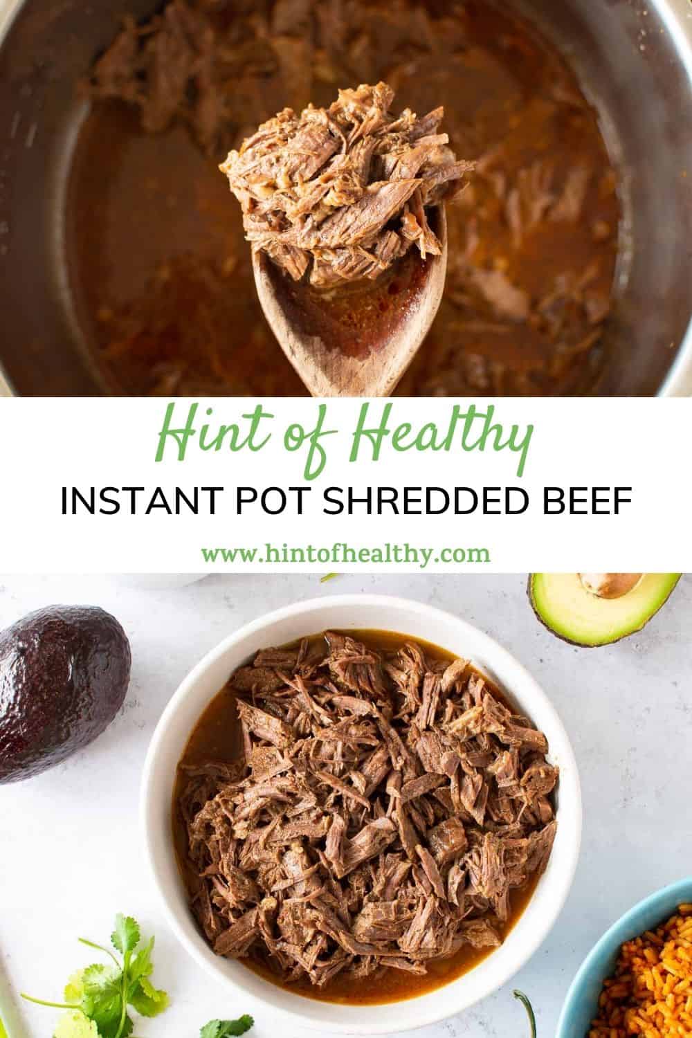 Easy Instant Pot Shredded Beef Recipe Hint of Healthy