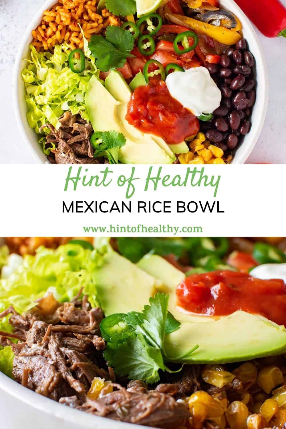 Mexican Rice Bowl Recipe Hint of Healthy