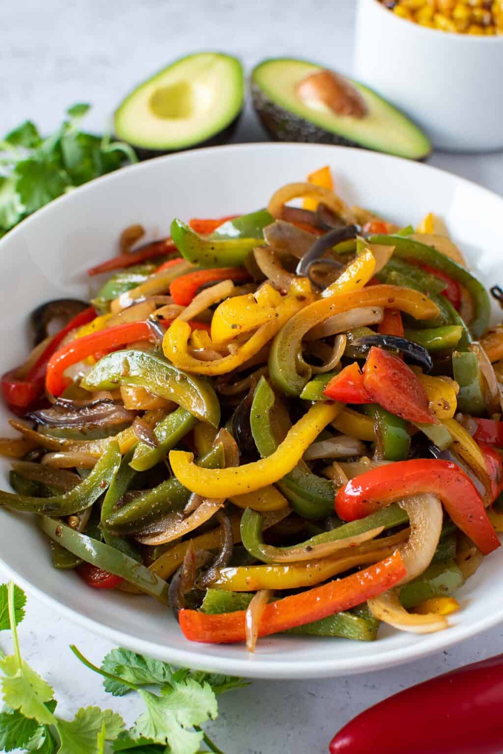 Sauteed Onions and Peppers Hint of Healthy
