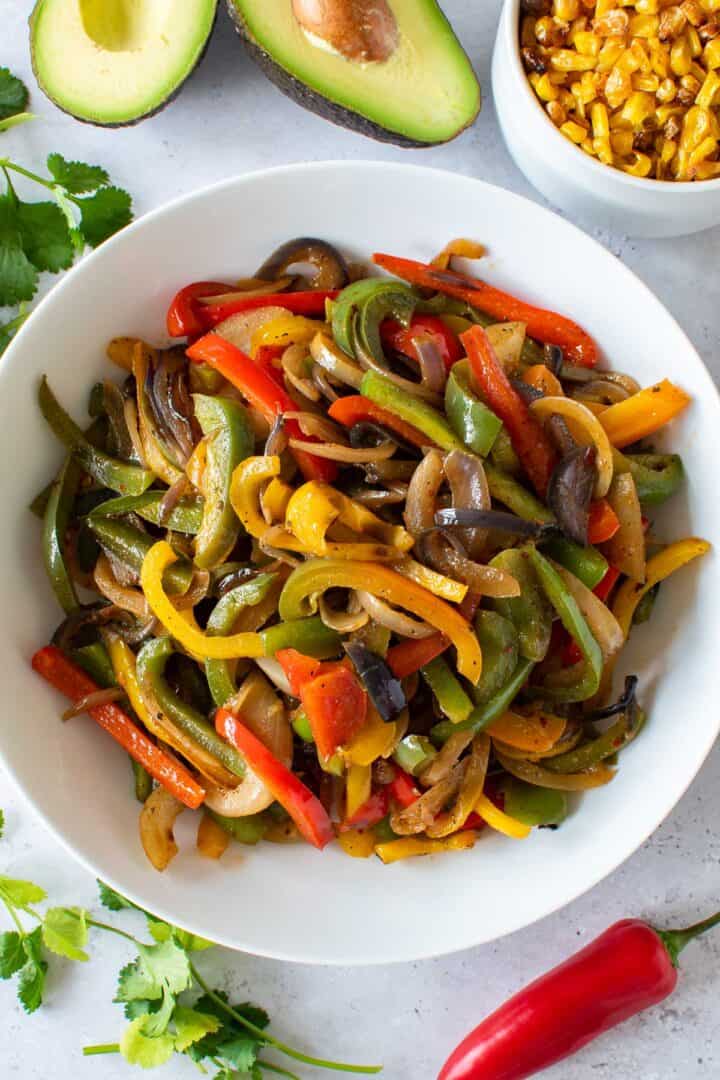 Sauteed Onions and Peppers Hint of Healthy