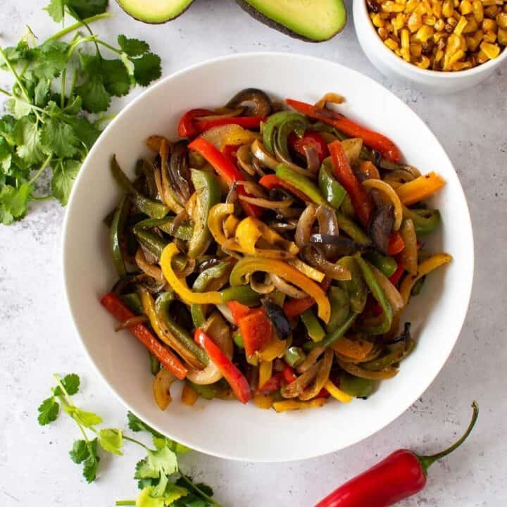 Sauteed Onions and Peppers Hint of Healthy