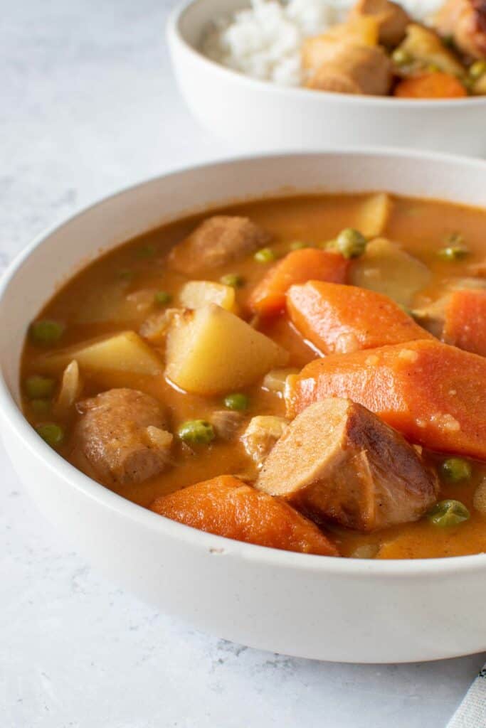 Slow Cooker Sausage Curry Hint of Healthy