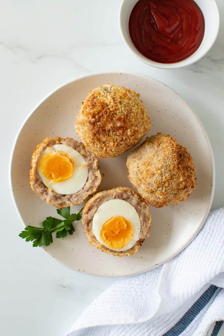 Air Fryer Scotch Eggs Hint of Healthy