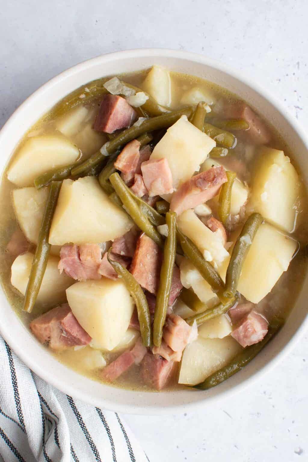 Easy Ham, Green Beans, and Potatoes Recipe Hint of Healthy