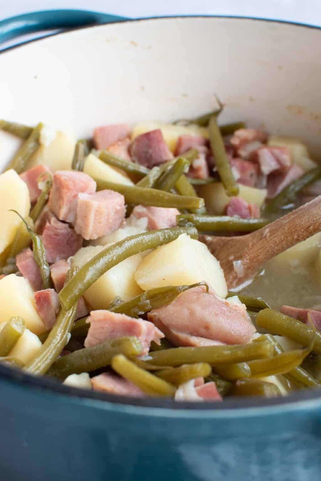 Easy Ham, Green Beans, and Potatoes Recipe - Hint of Healthy