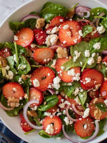 Strawberry Walnut Salad.