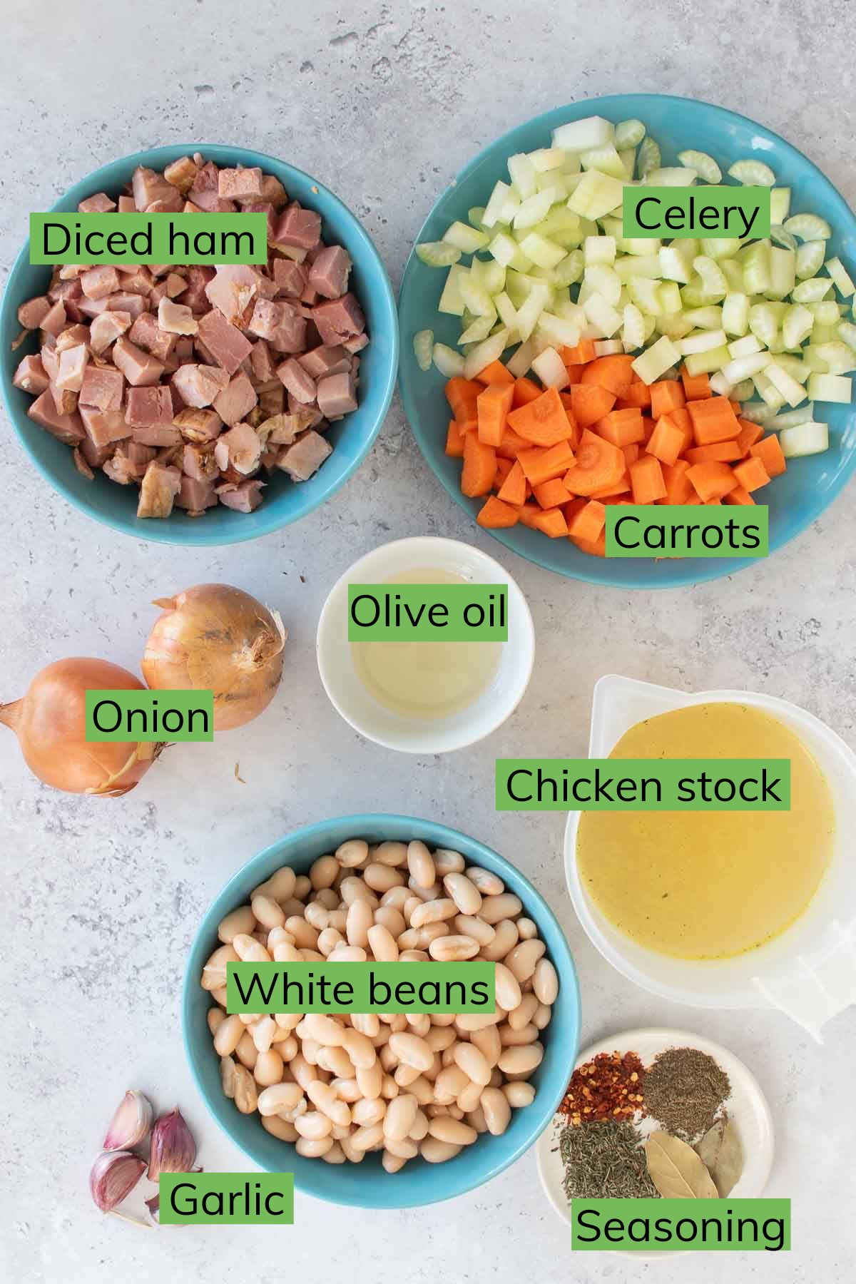 The ingredients needed to make this recipe.