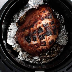 Gammon joint in air fryer.