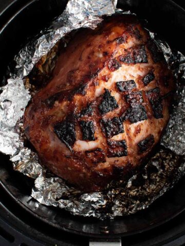 Gammon joint in air fryer.