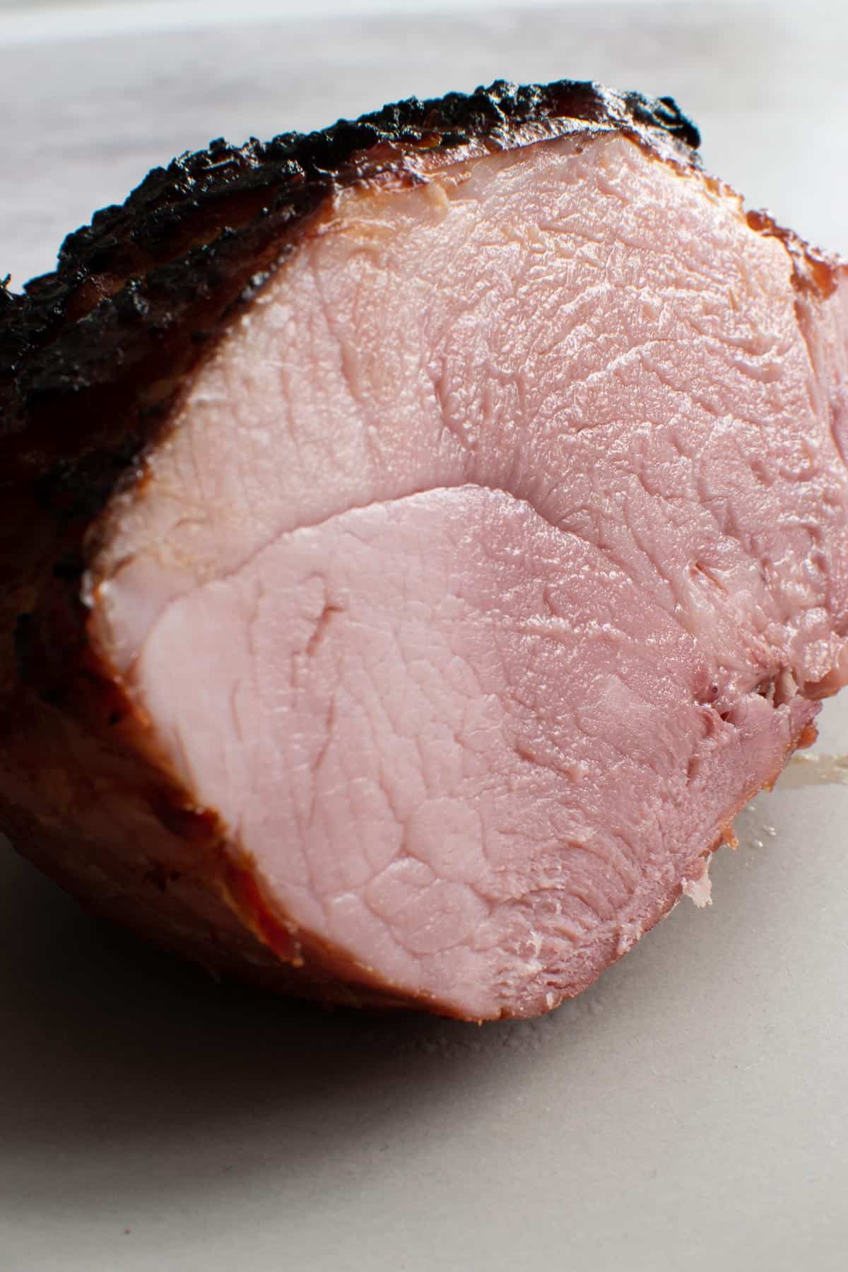 Juicy carved air fried gammon joint.