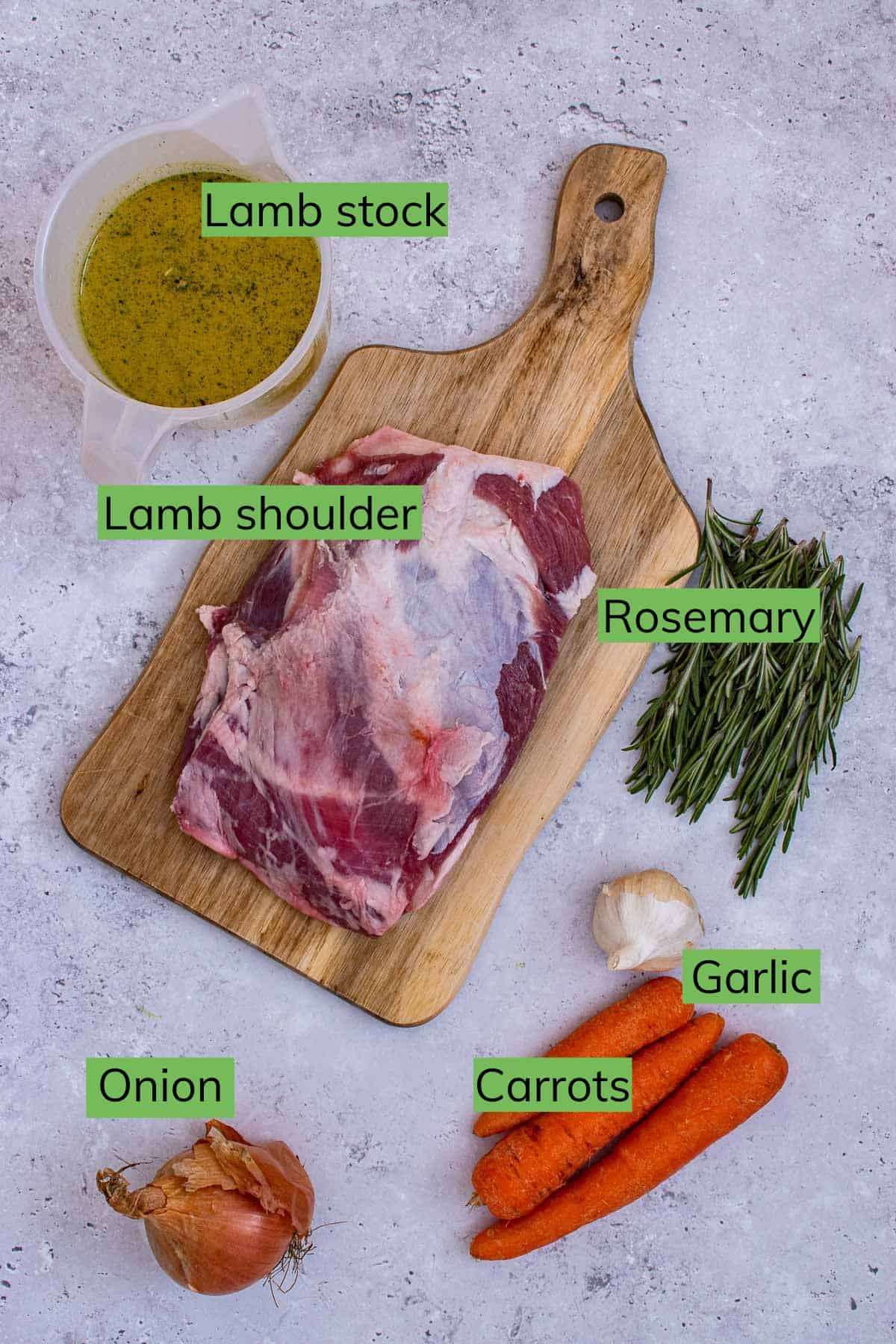 The ingredients required to make this recipe.