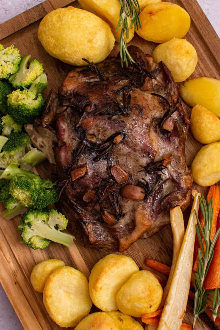Slow Cooker Lamb Shoulder - Hint of Healthy